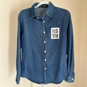 Raf Simons Blue Denim Shirt Size S